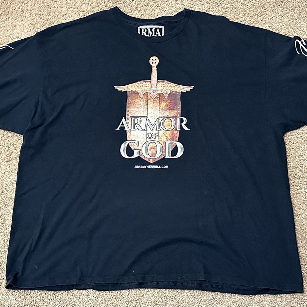 Armor Of God T-Shirt Men’s Size 3XL By RMA Apparel 100% Cotton